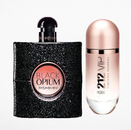 COMBO DUO  BLACK OPIUM 212 VIP ROSE